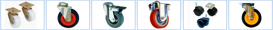 6x2 rubber wheel with clamp,