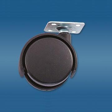 Twin Wheel Castor Plate Type